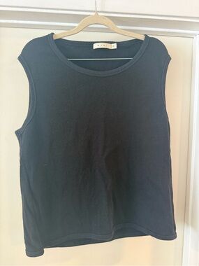 MNML Black Ribbed Streetware Sleeveless tank Top sz CL
